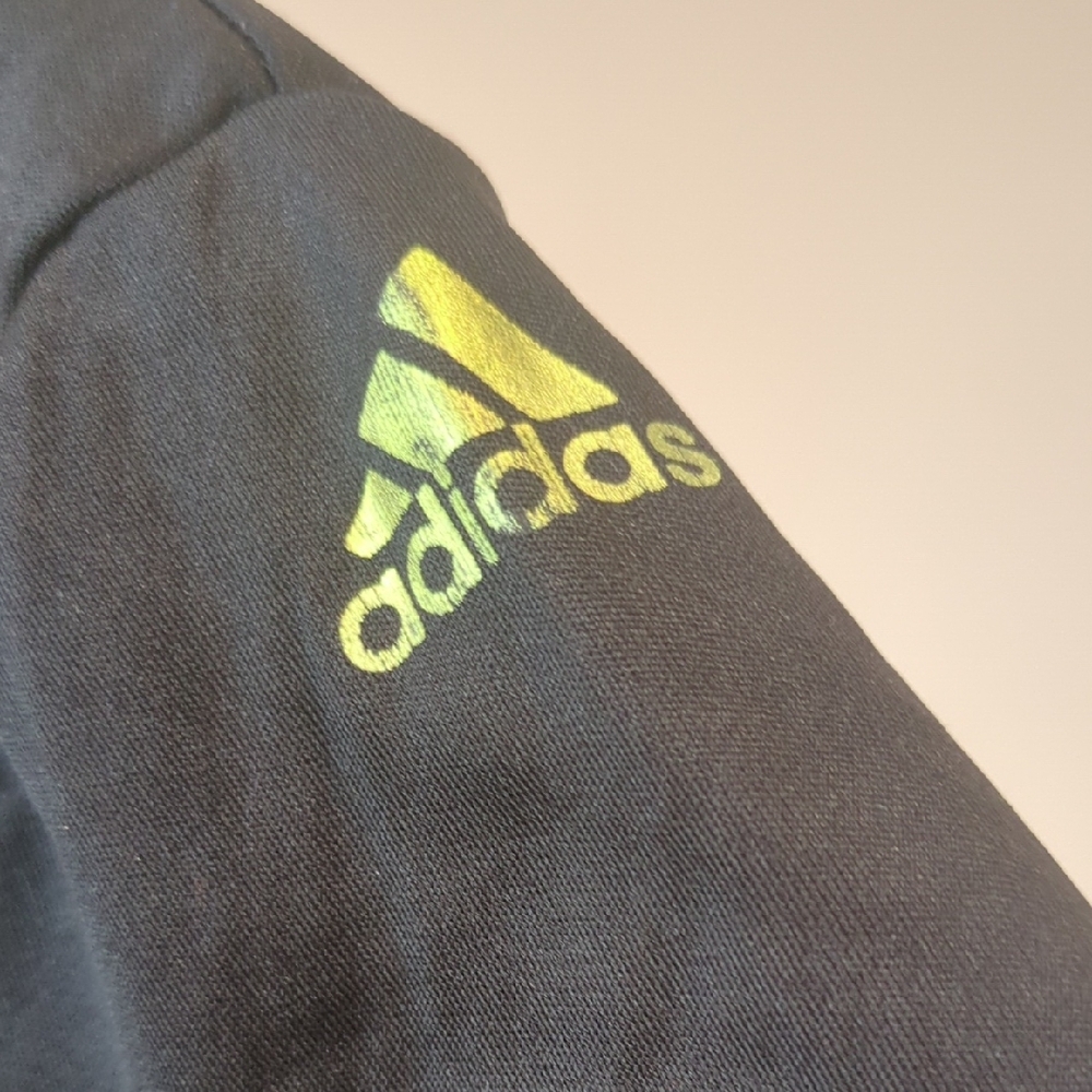 Adidas Women's Black Tee with Pastel Rainbow Logo - Picture 5 of 9